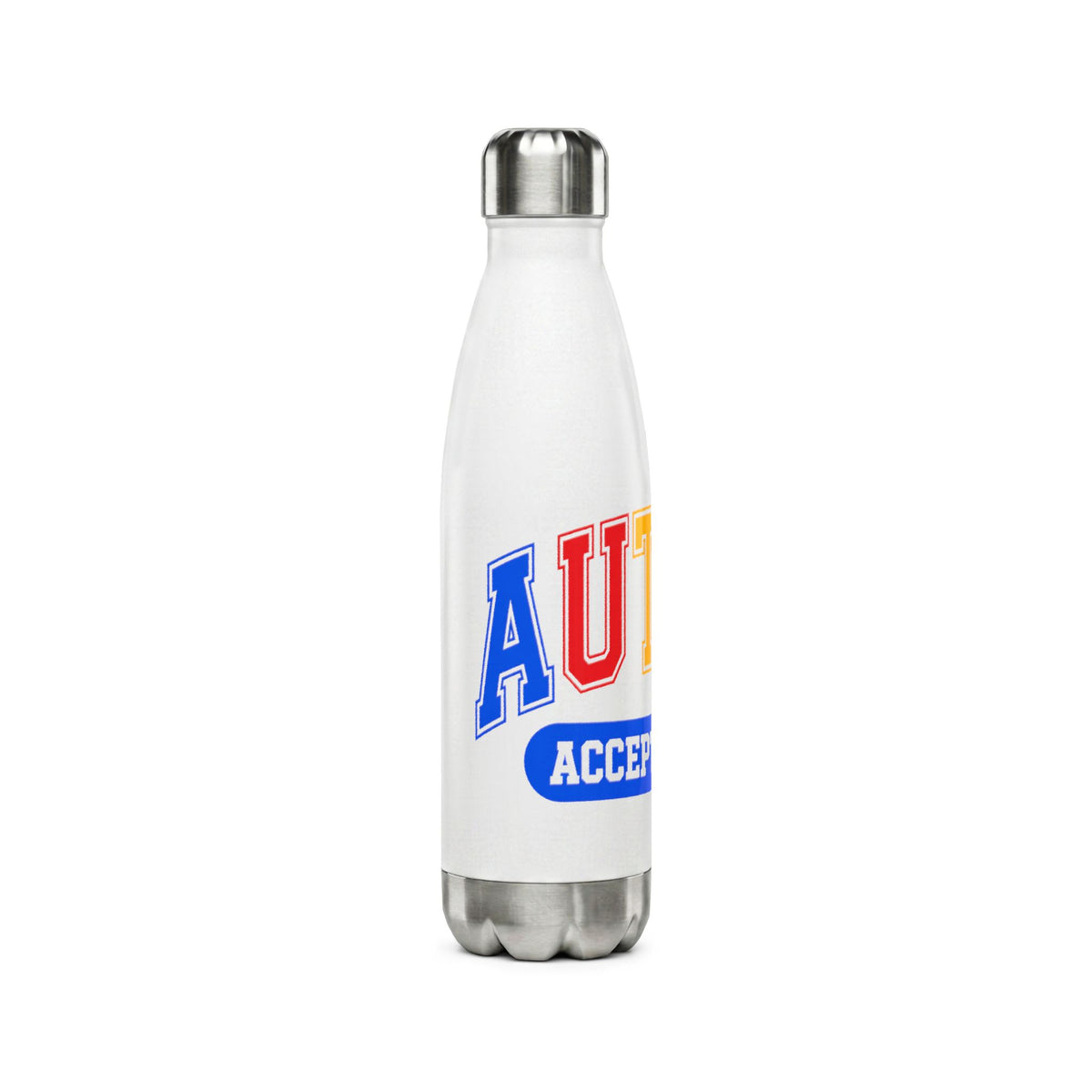Autism Acceptance Water Bottle — 17oz Stainless Steel Bottle