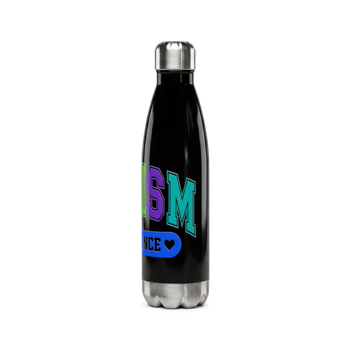 Autism Acceptance Water Bottle — 17oz Stainless Steel Bottle