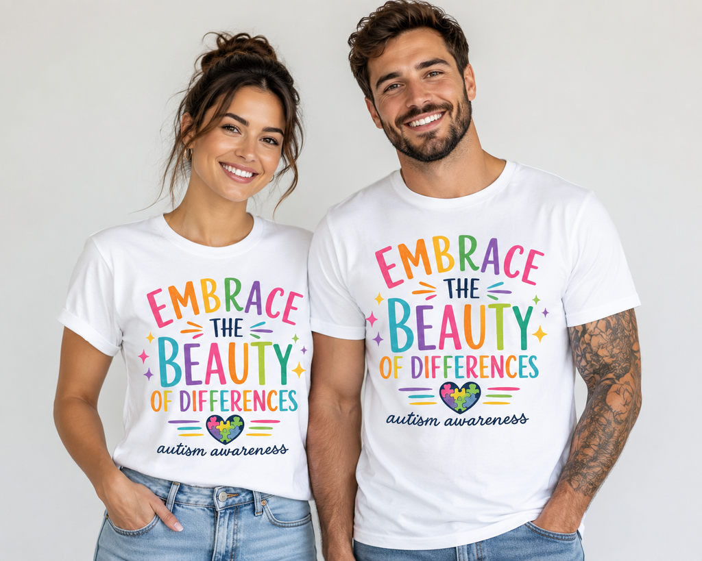 Embrace the Beauty of Differences Autism Acceptance T-Shirt