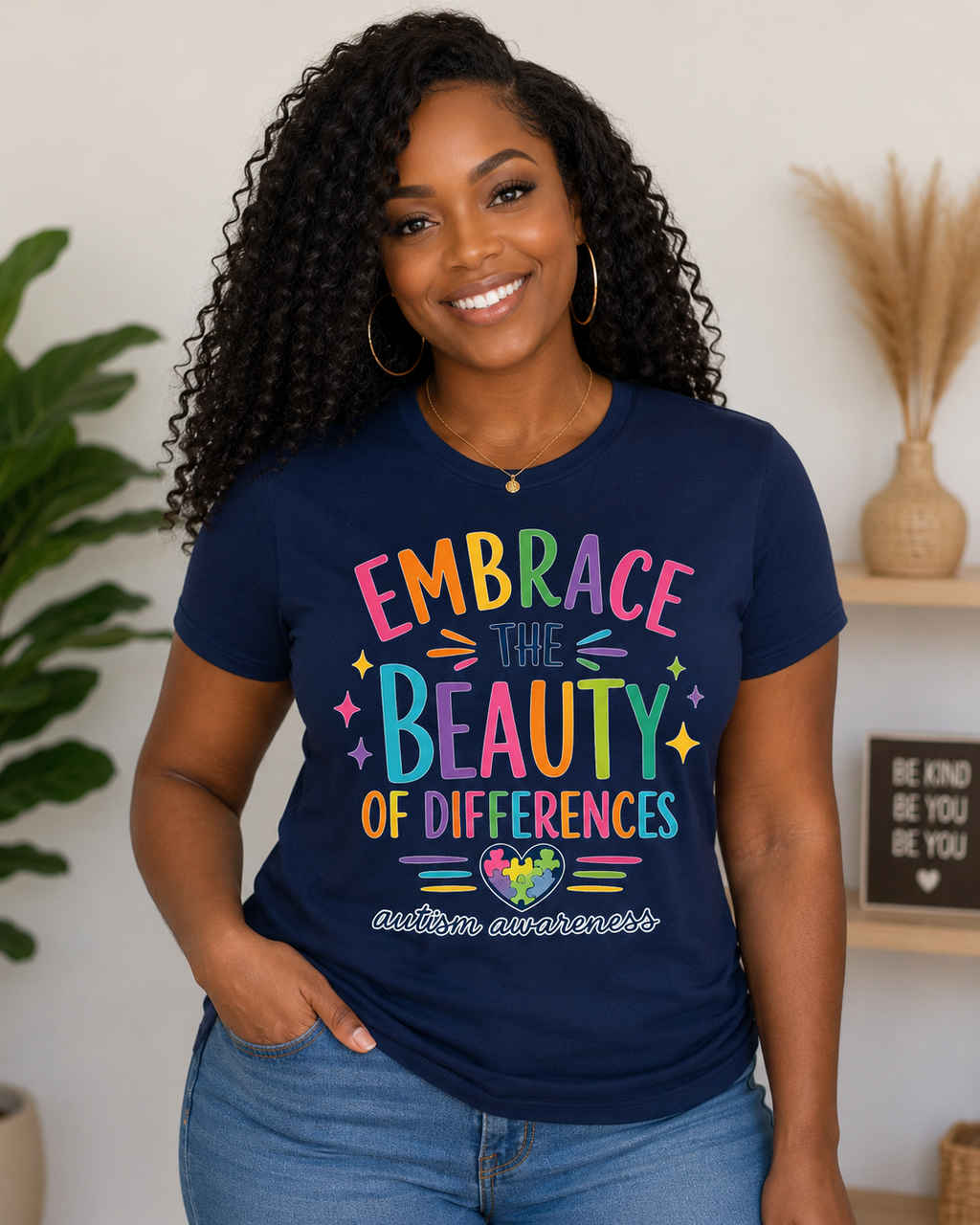Embrace the Beauty of Differences Autism Acceptance T-Shirt