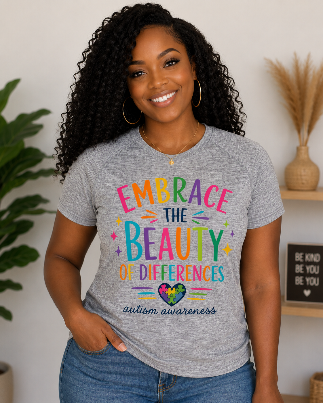 Embrace the Beauty of Differences Autism Acceptance T-Shirt