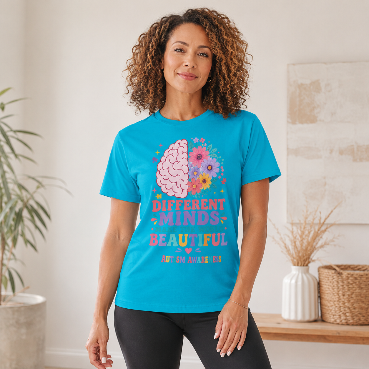 Different Minds Make the World Beautiful T-Shirt | Autism Awareness Tee