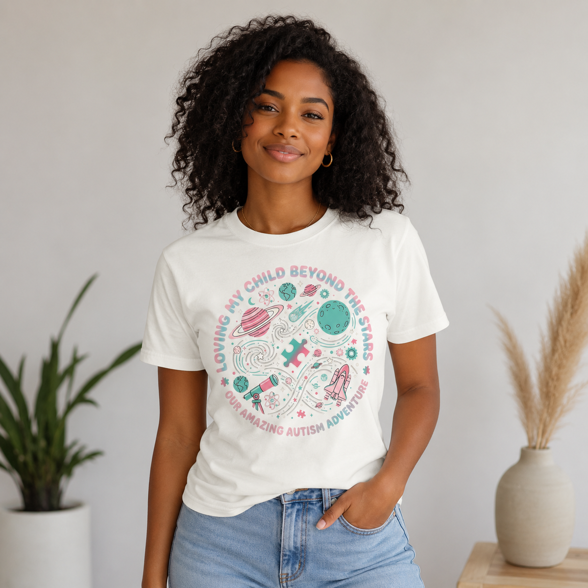 Unisex — "Loving My Child Beyond the Stars" Tee | Autism Awareness Shirt