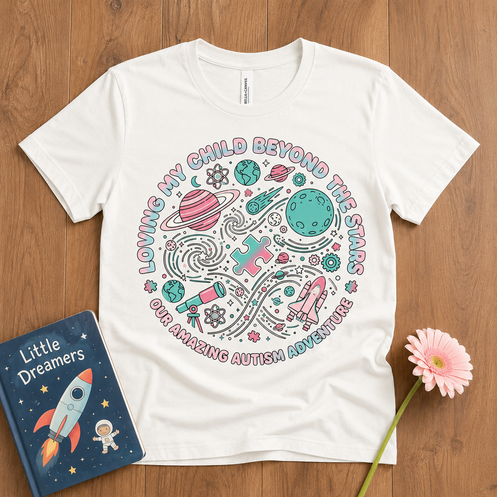 Loving My Child Beyond the Stars Tee | Autism Awareness Shirt