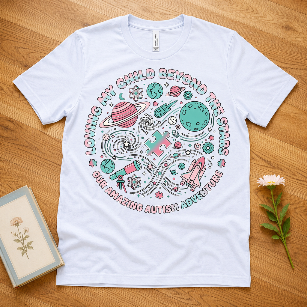Loving My Child Beyond the Stars Tee | Autism Awareness Shirt
