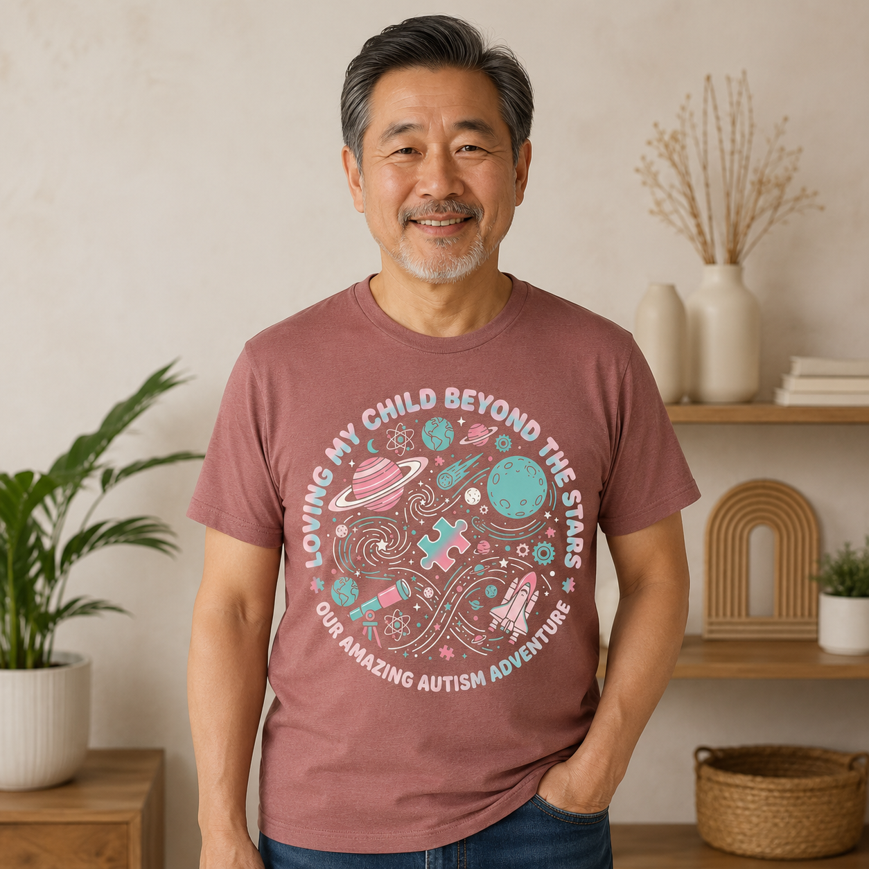 Loving My Child Beyond the Stars Tee | Autism Awareness Shirt