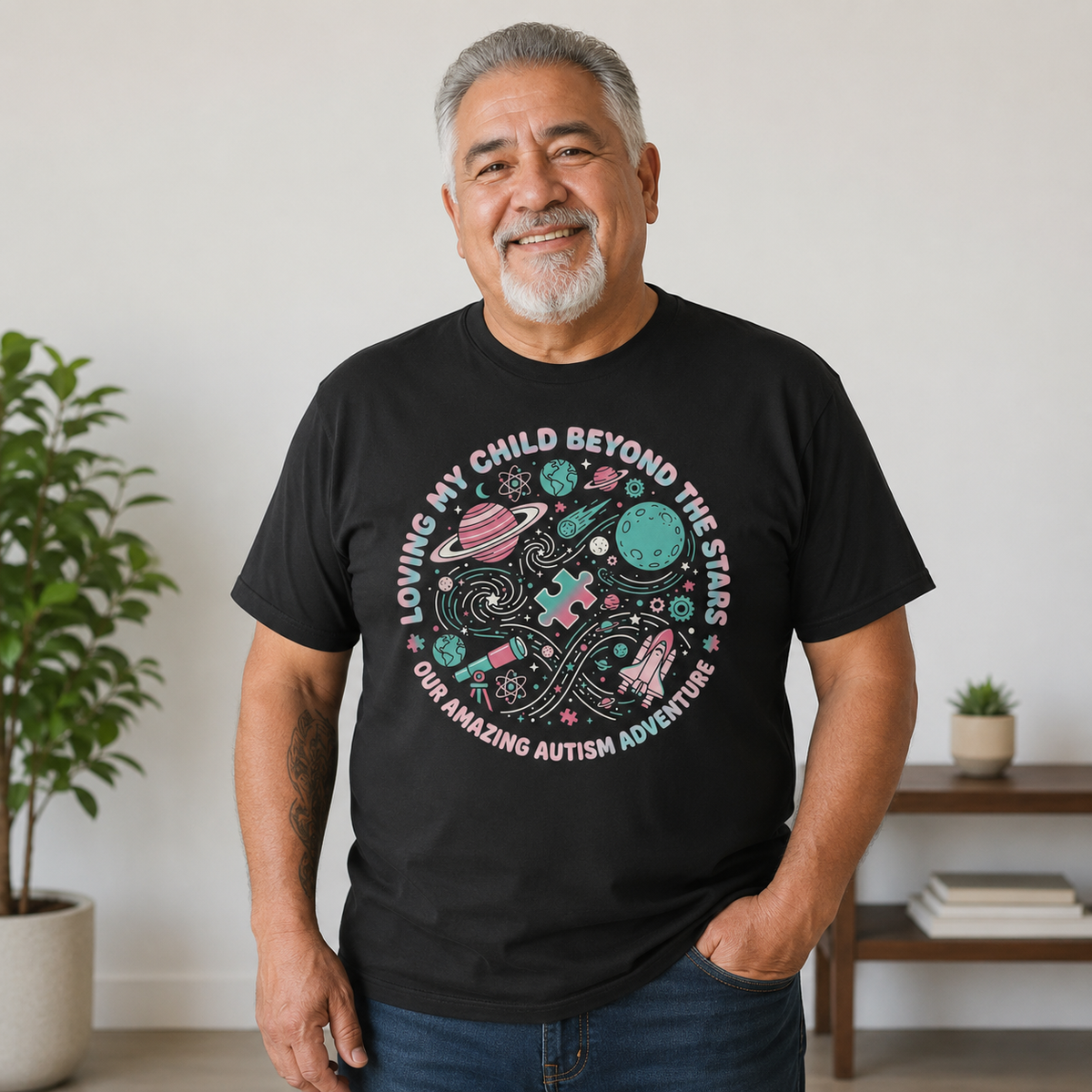 Unisex — "Loving My Child Beyond the Stars" Tee | Autism Awareness Shirt
