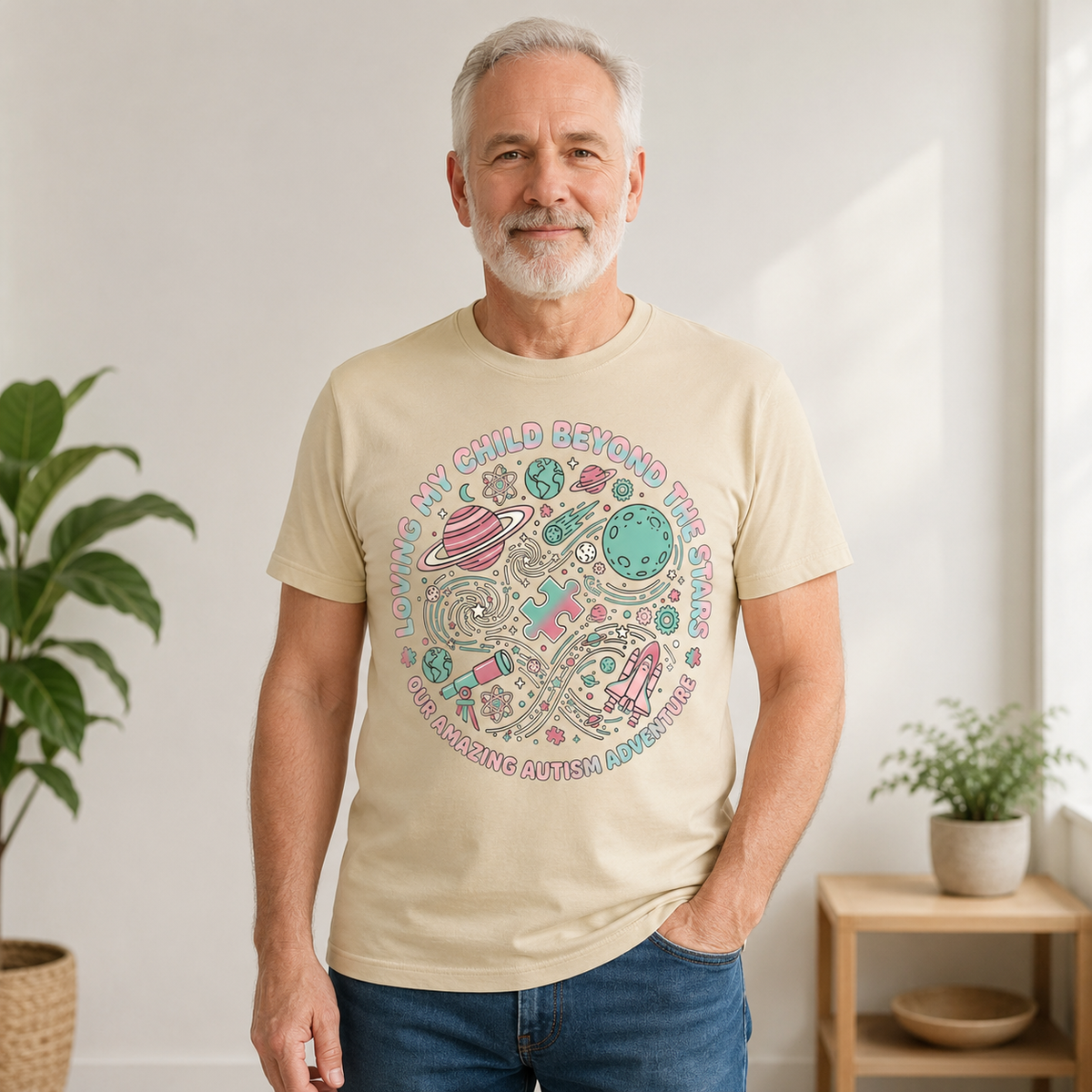 Unisex — "Loving My Child Beyond the Stars" Tee | Autism Awareness Shirt