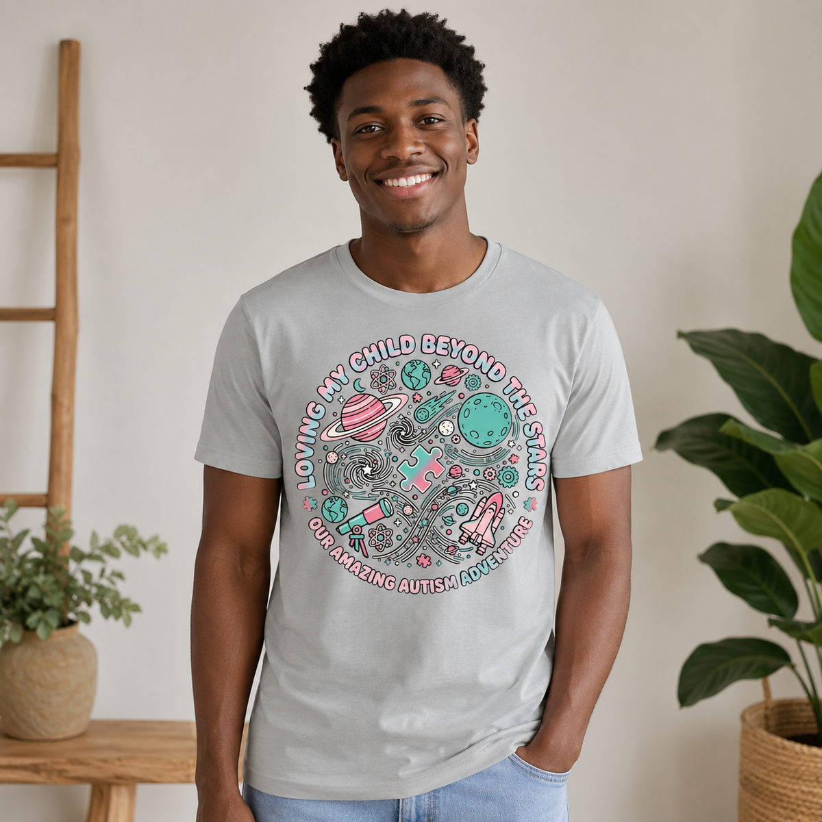 Unisex — "Loving My Child Beyond the Stars" Tee | Autism Awareness Shirt