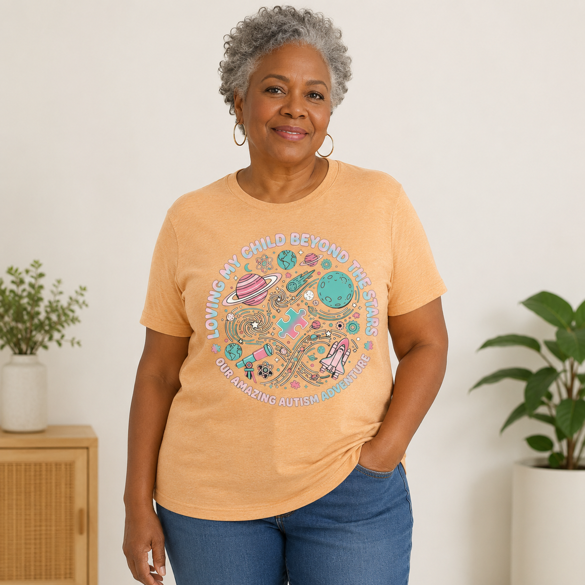 Unisex — "Loving My Child Beyond the Stars" Tee | Autism Awareness Shirt