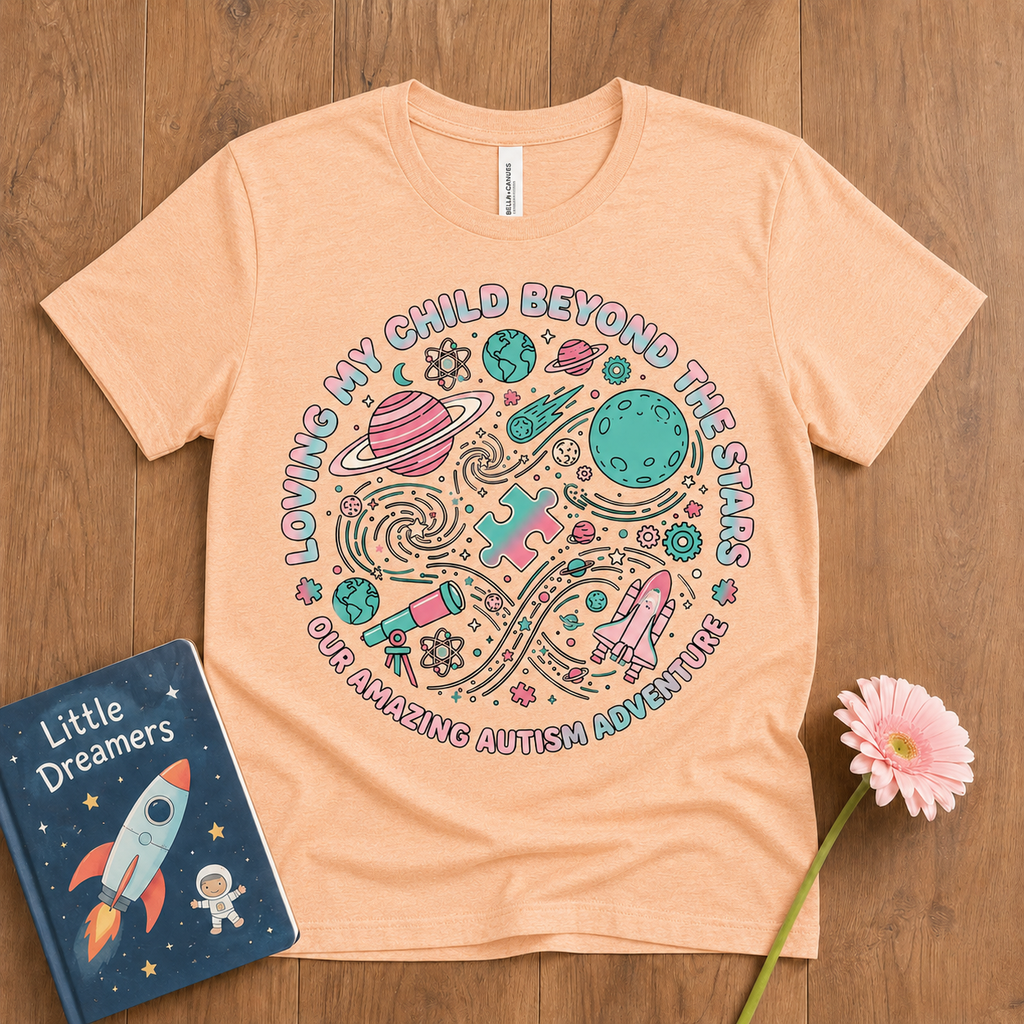 Loving My Child Beyond the Stars Tee | Autism Awareness Shirt