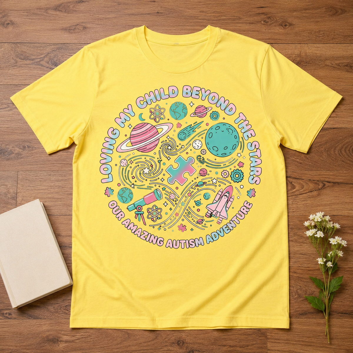 Unisex — "Loving My Child Beyond the Stars" Tee | Autism Awareness Shirt