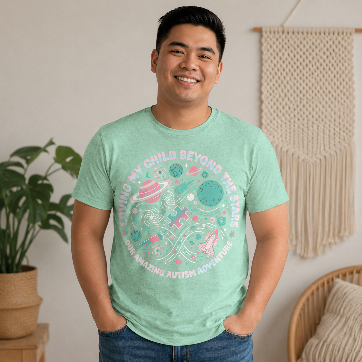 Unisex — "Loving My Child Beyond the Stars" Tee | Autism Awareness Shirt