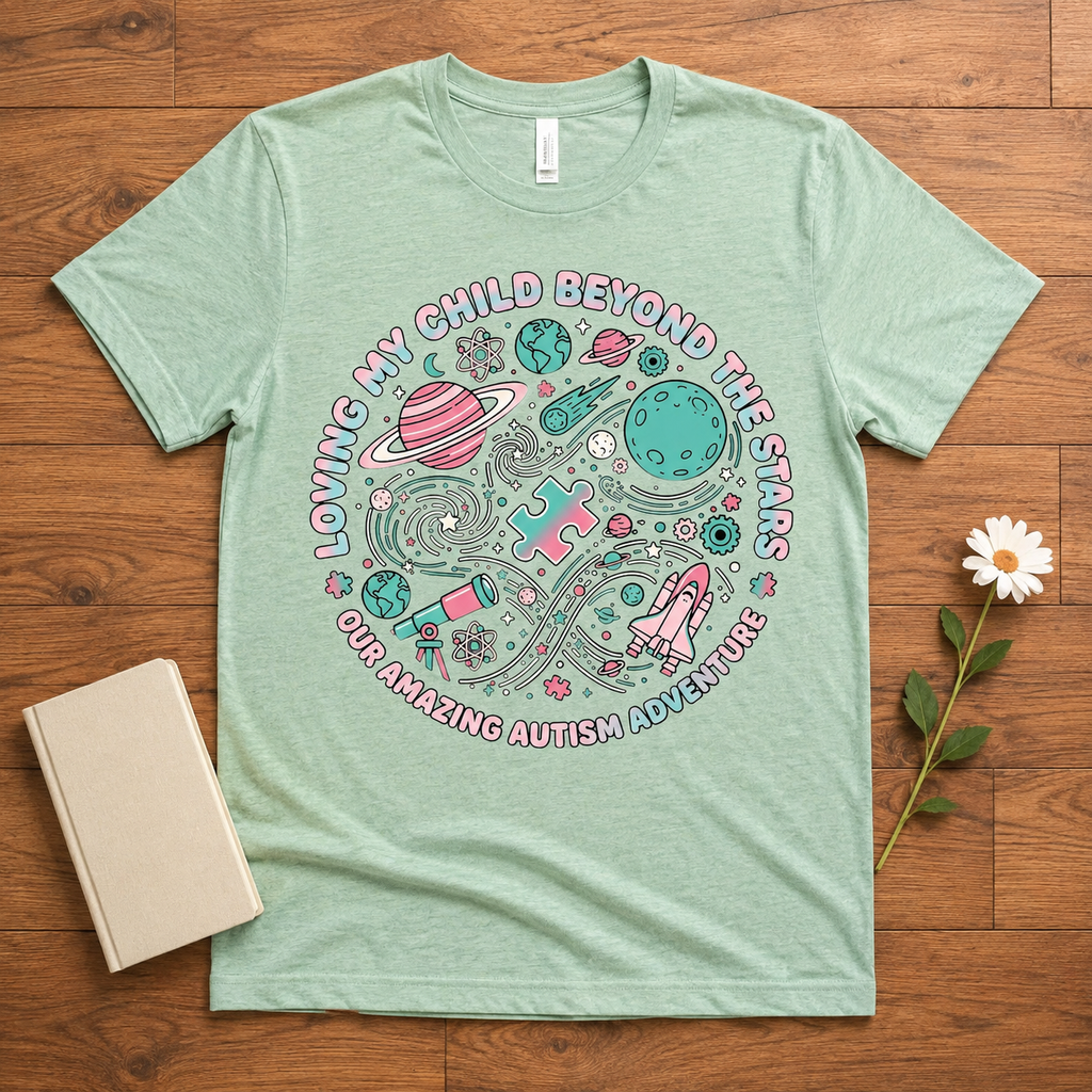 Loving My Child Beyond the Stars Tee | Autism Awareness Shirt