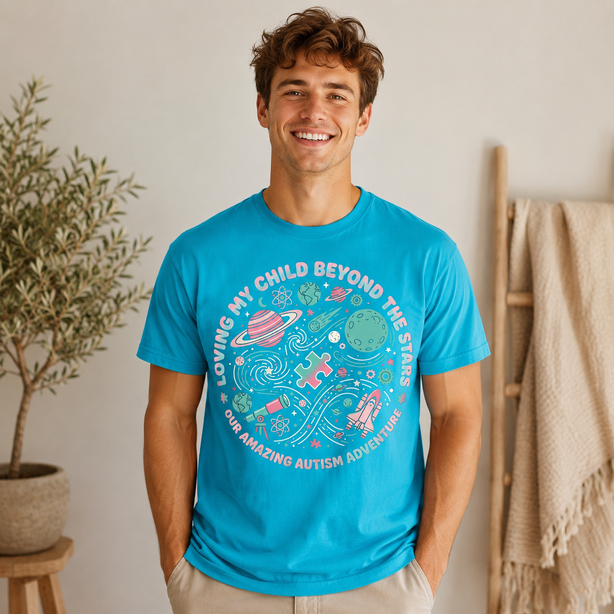 Unisex — "Loving My Child Beyond the Stars" Tee | Autism Awareness Shirt