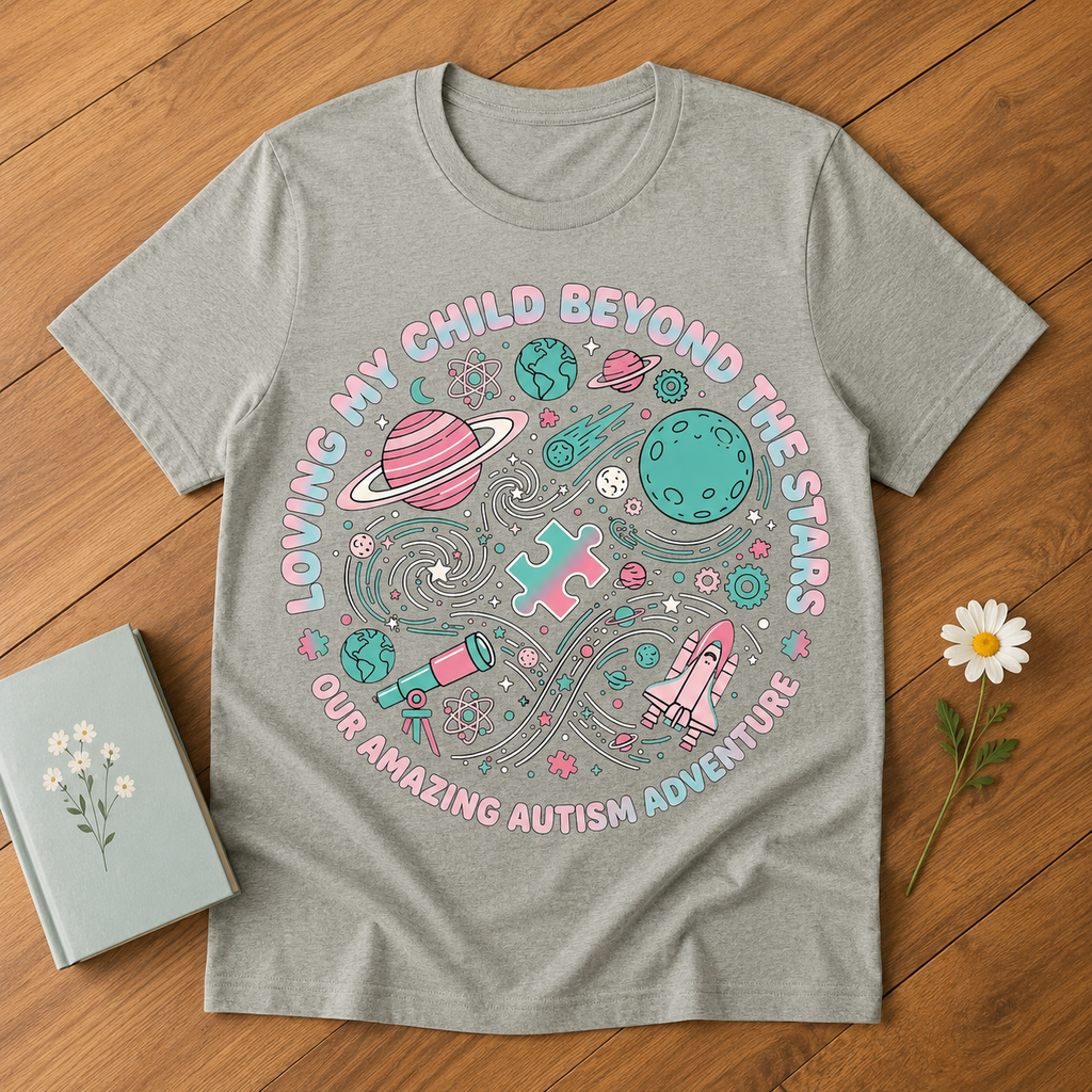 Loving My Child Beyond the Stars Tee | Autism Awareness Shirt