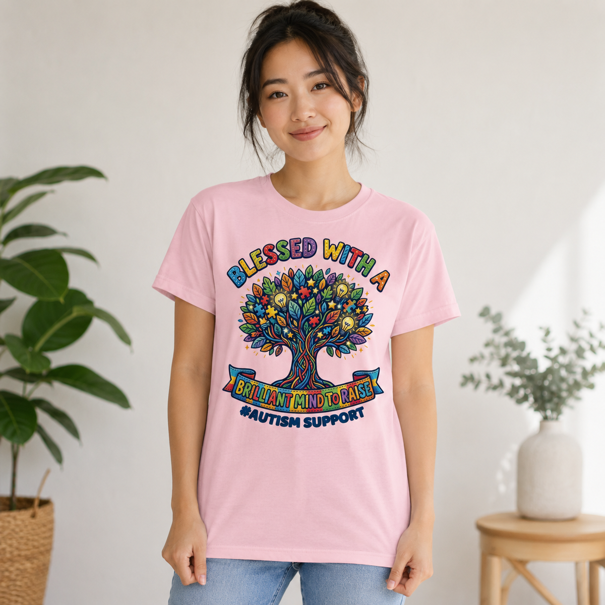 Unisex — "Blessed with A Brilliant Mind" | Autism Awareness Shirt
