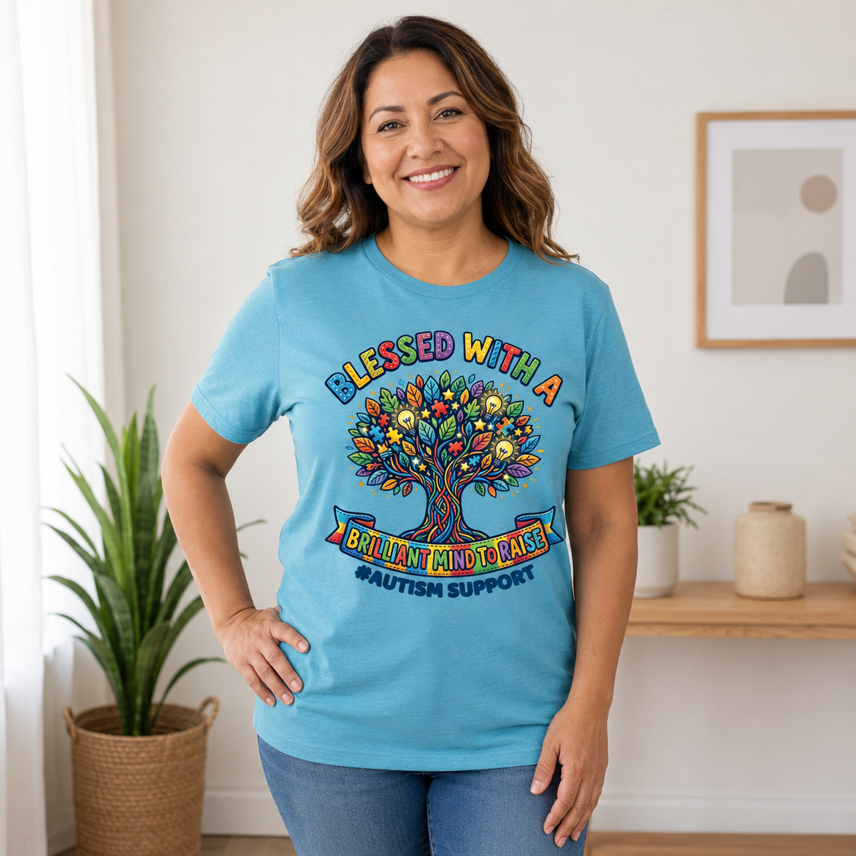 Unisex — "Blessed with A Brilliant Mind" | Autism Awareness Shirt