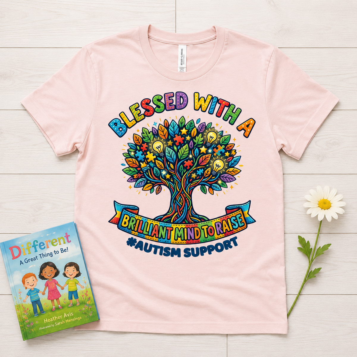Unisex — "Blessed with A Brilliant Mind" | Autism Awareness Shirt
