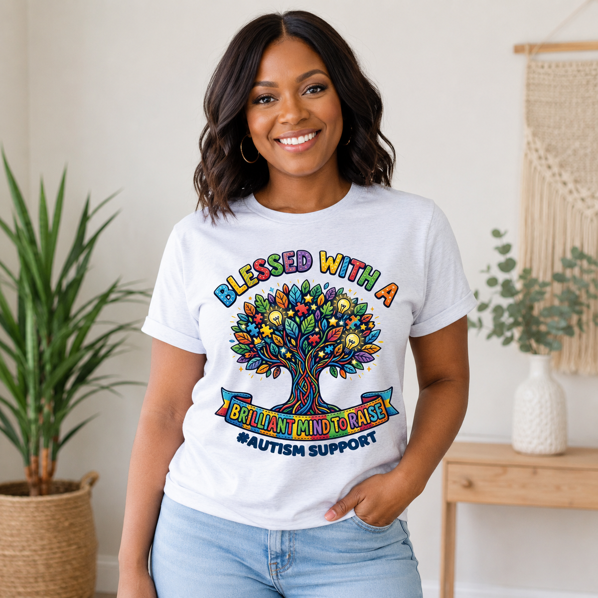 Unisex — "Blessed with A Brilliant Mind" | Autism Awareness Shirt