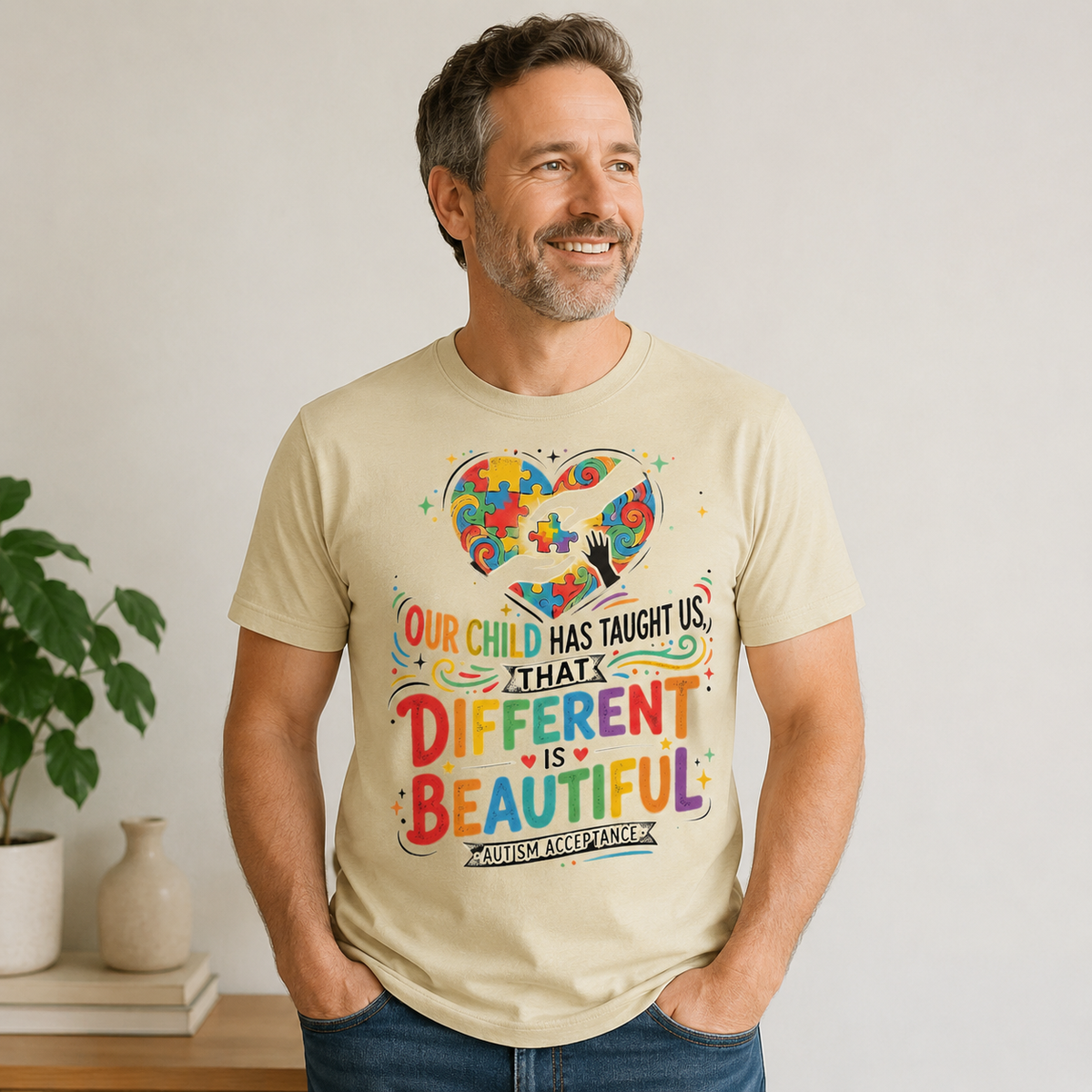 Unisex – "Different Is Beautiful" | Autism Awareness Shirt