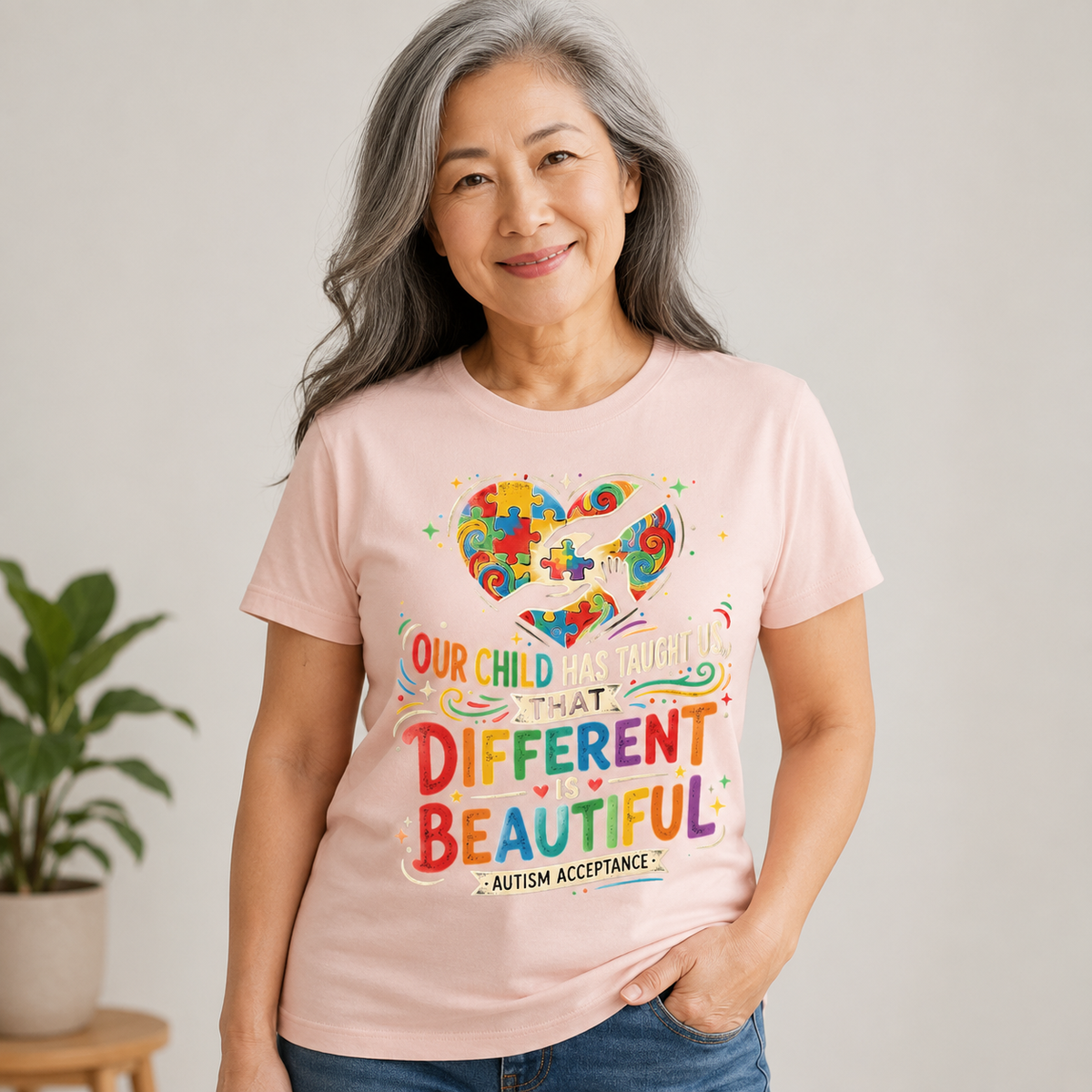 Unisex – "Different Is Beautiful" | Autism Awareness Shirt