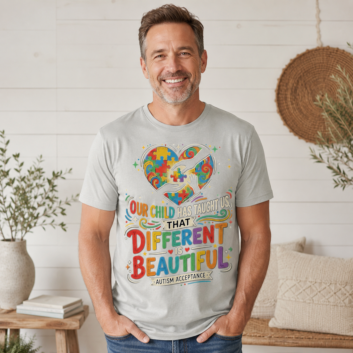 Unisex – "Different Is Beautiful" | Autism Awareness Shirt