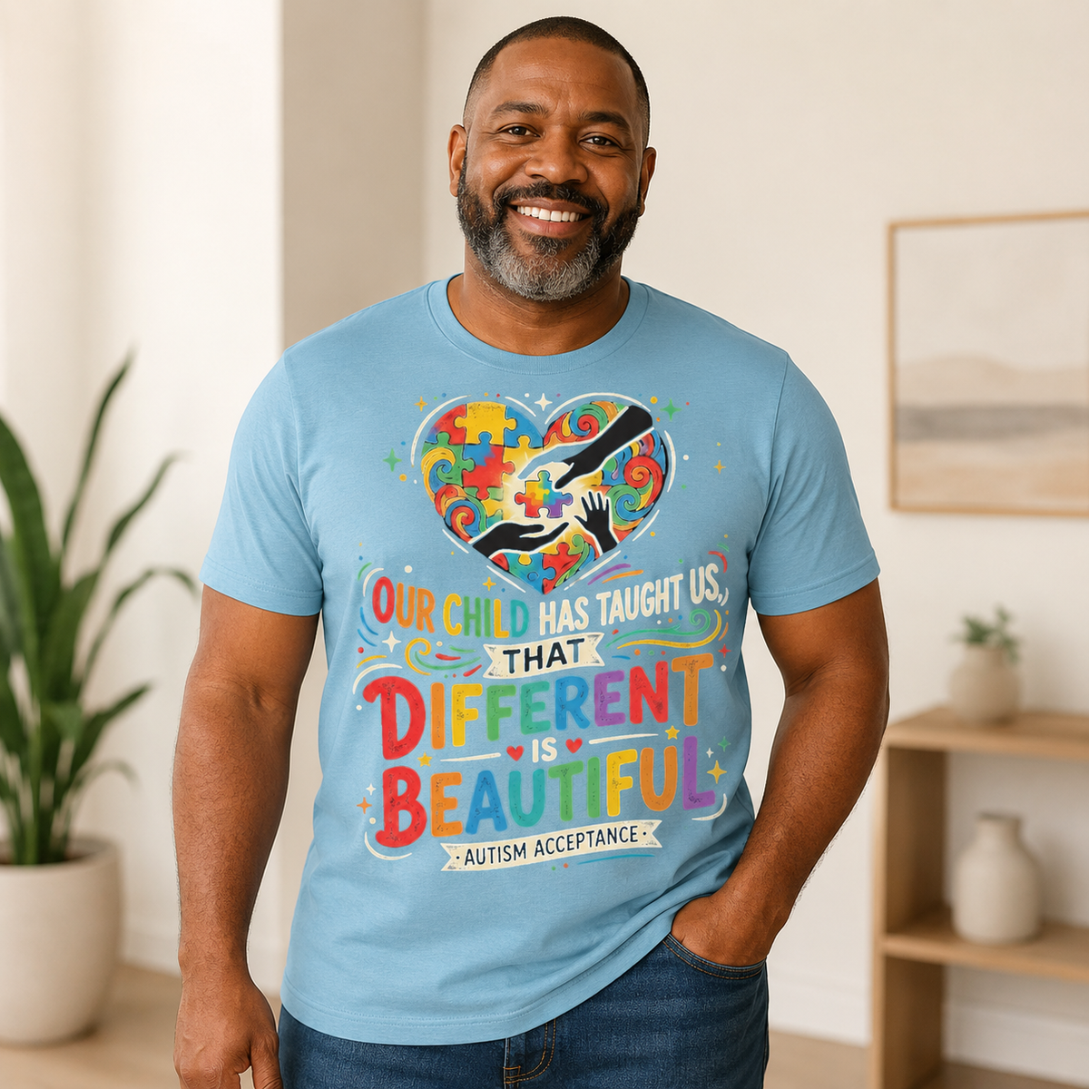 Unisex – "Different Is Beautiful" | Autism Awareness Shirt