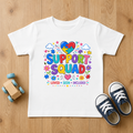 Support Squad Toddler Tee — Colorful Autism Awareness Kids Shirt (Loved • Seen • Included)