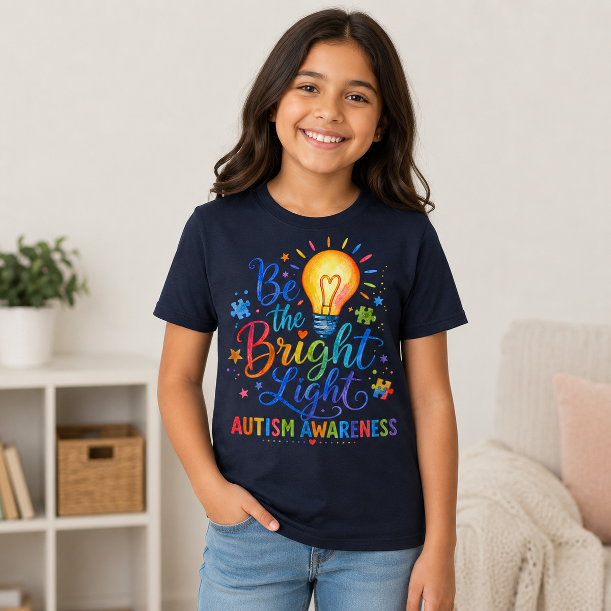 Youth Tee — "Be The Bright Light"