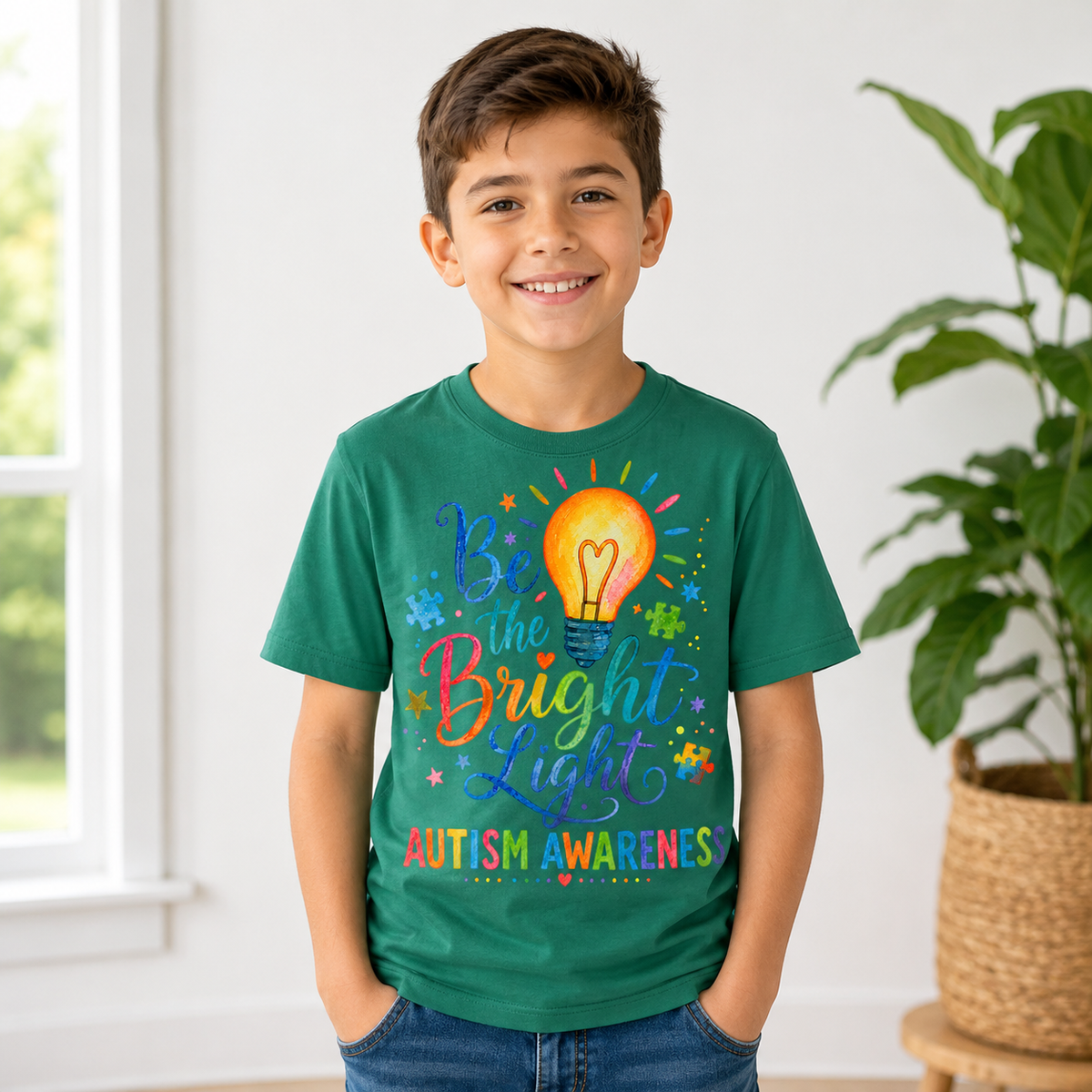 Youth Tee — "Be The Bright Light"