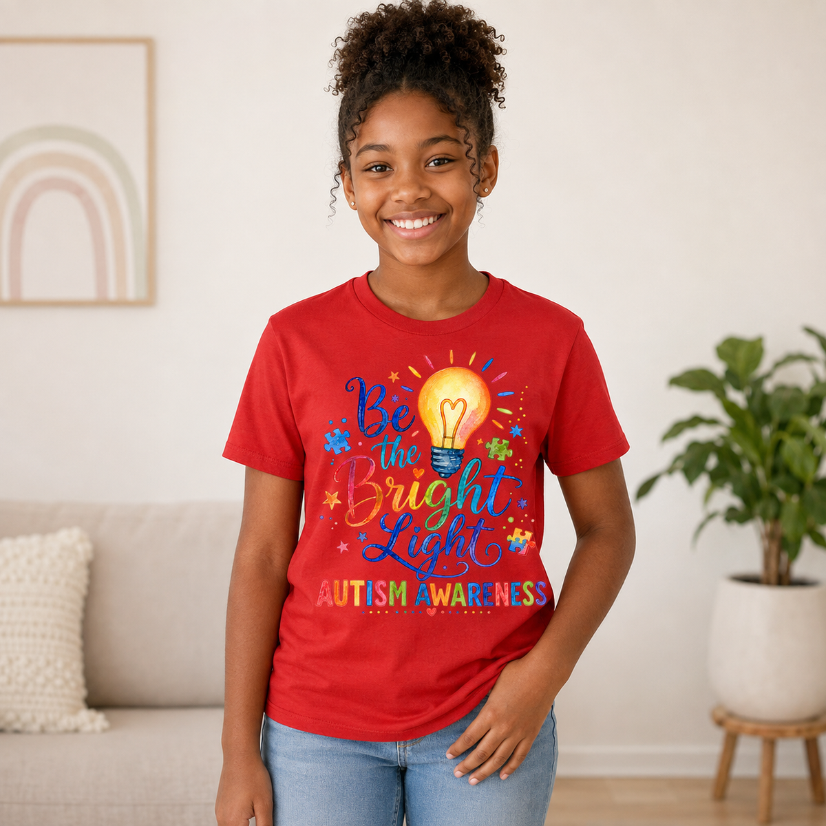 Youth Tee — "Be The Bright Light"