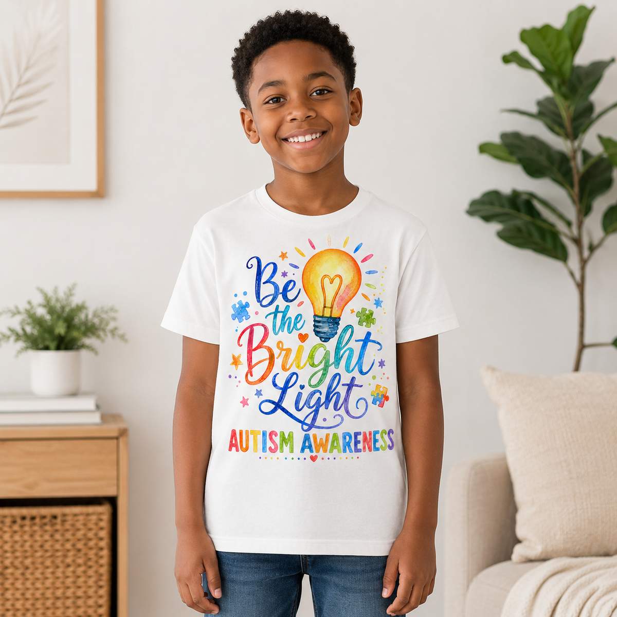 Youth Tee — "Be The Bright Light"