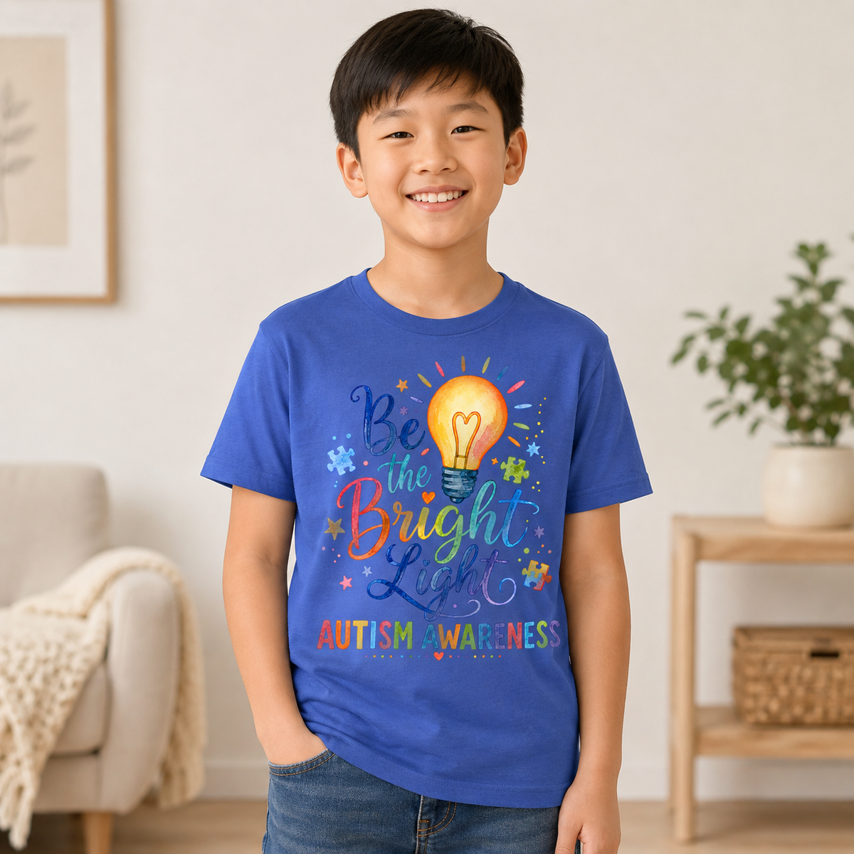 Youth Tee — "Be The Bright Light"