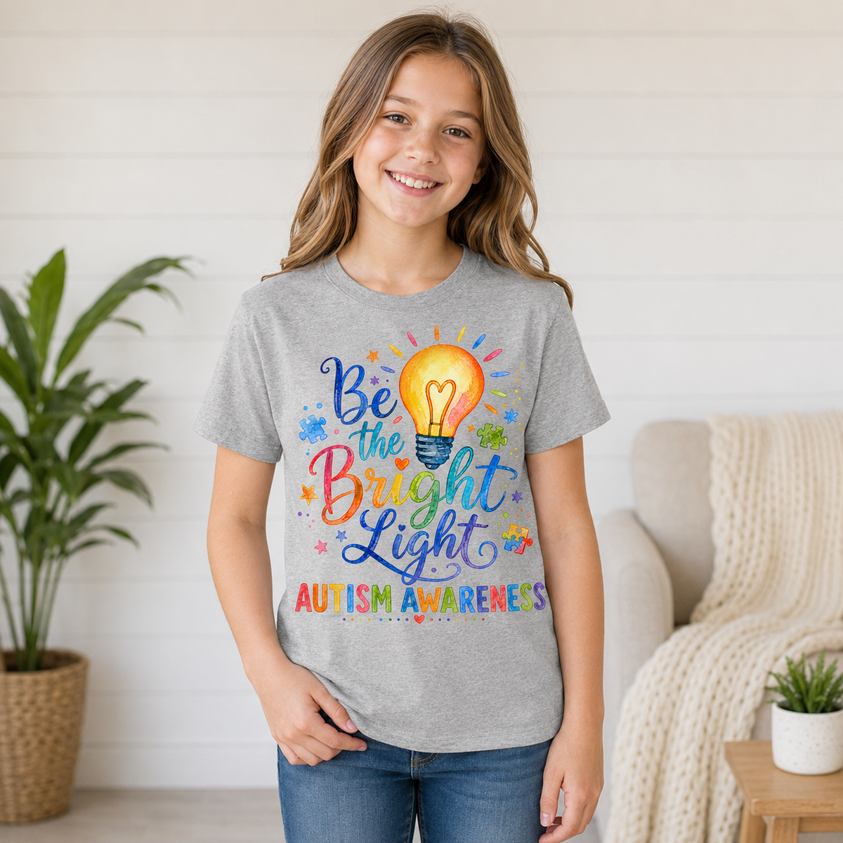 Youth Tee — "Be The Bright Light"