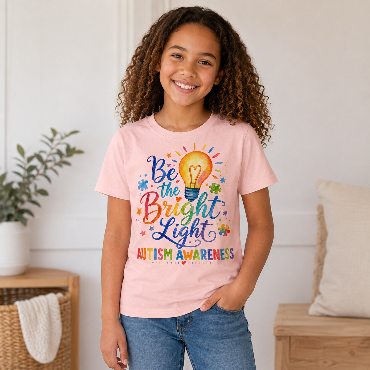 Youth Tee — "Be The Bright Light"