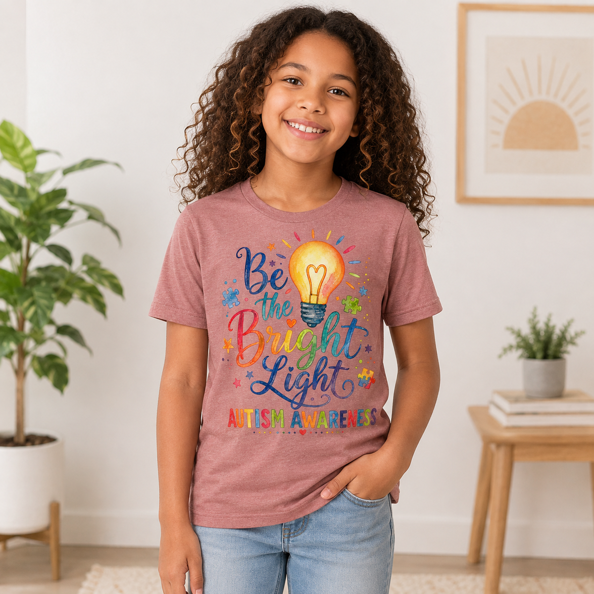 Youth Tee — "Be The Bright Light"
