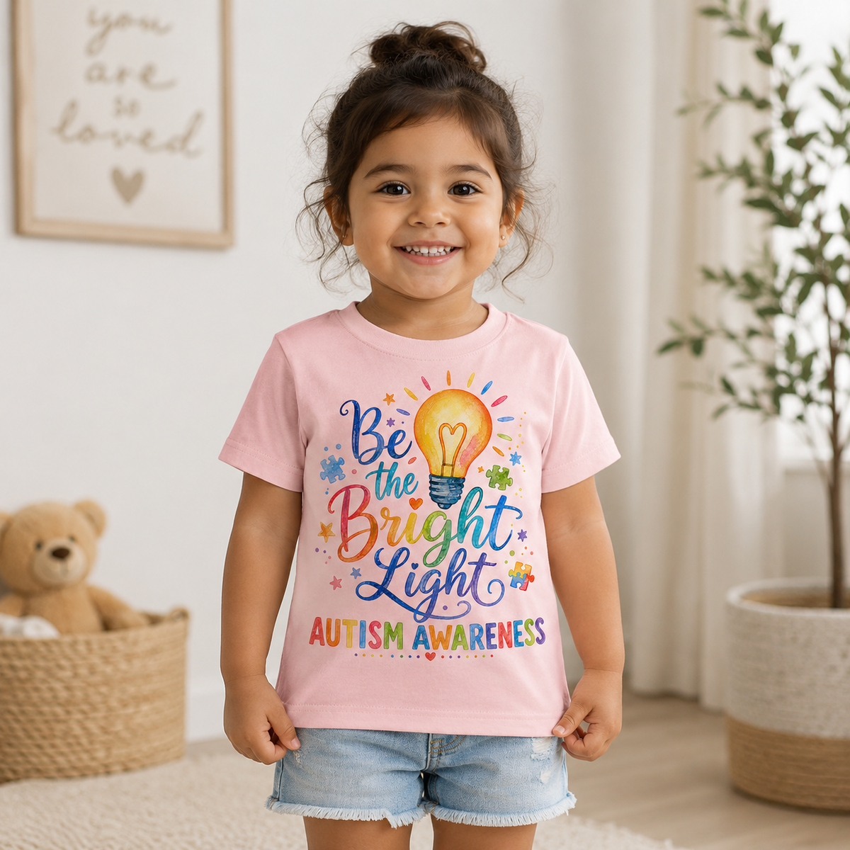 Toddler Tee — "Be the Bright Light"