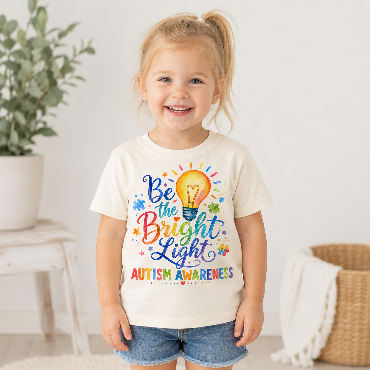 Toddler Tee — "Be the Bright Light"