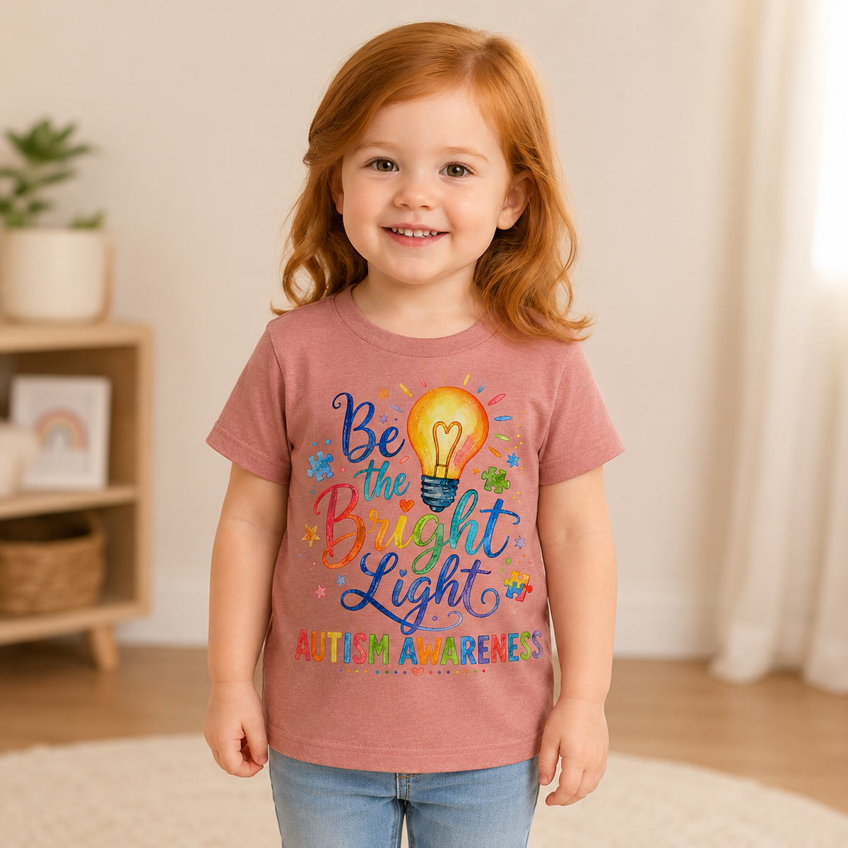 Toddler Tee — "Be the Bright Light"