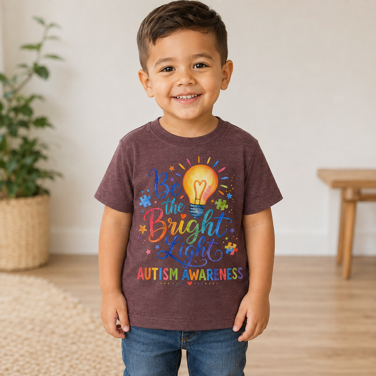 Toddler Tee — "Be the Bright Light"