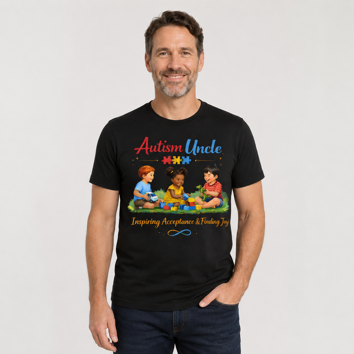 Autism Uncle — Men Autism Shirt