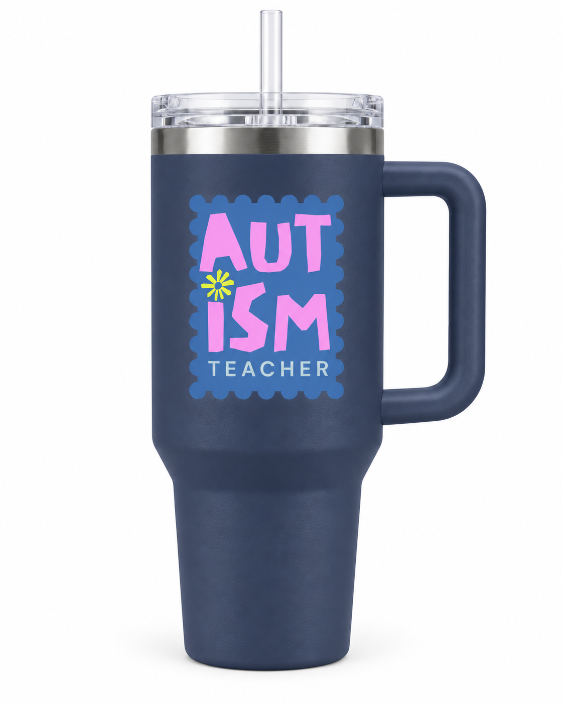 “Autism Teacher” — Autism Support 40oz Insulated Travel Mug