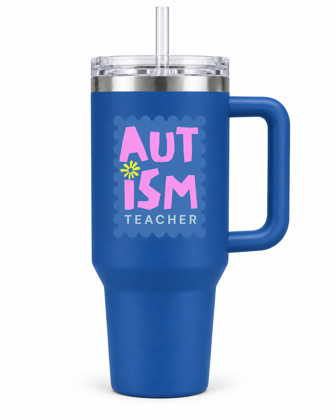 “Autism Teacher” — Autism Support 40oz Insulated Travel Mug