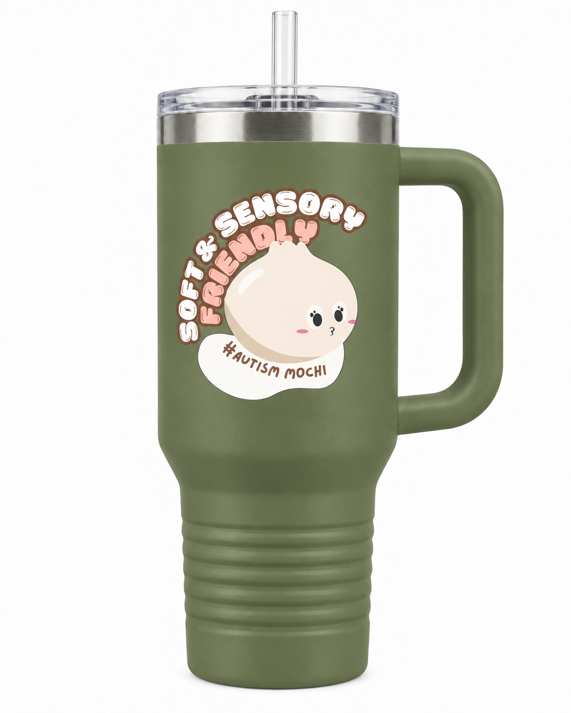 “Soft & Sensory Friendly” — Autism Support 40oz Insulated Travel Mug