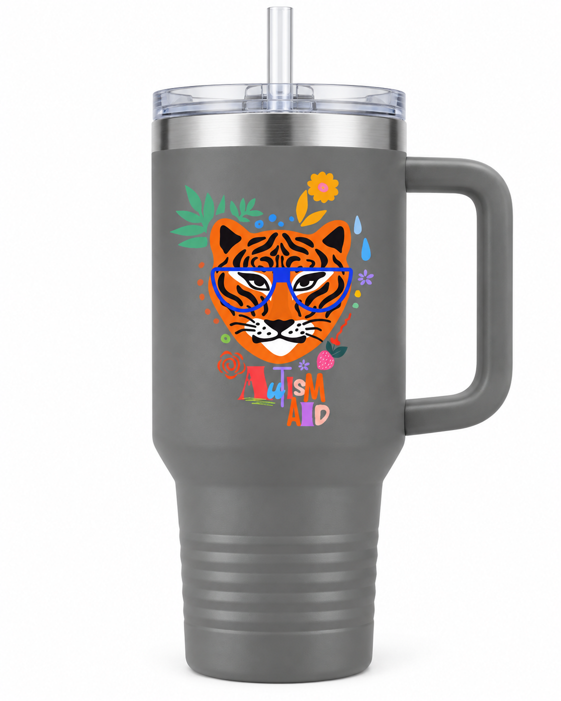 “Autism Aid” — Autism Support 40oz Insulated Travel Mug
