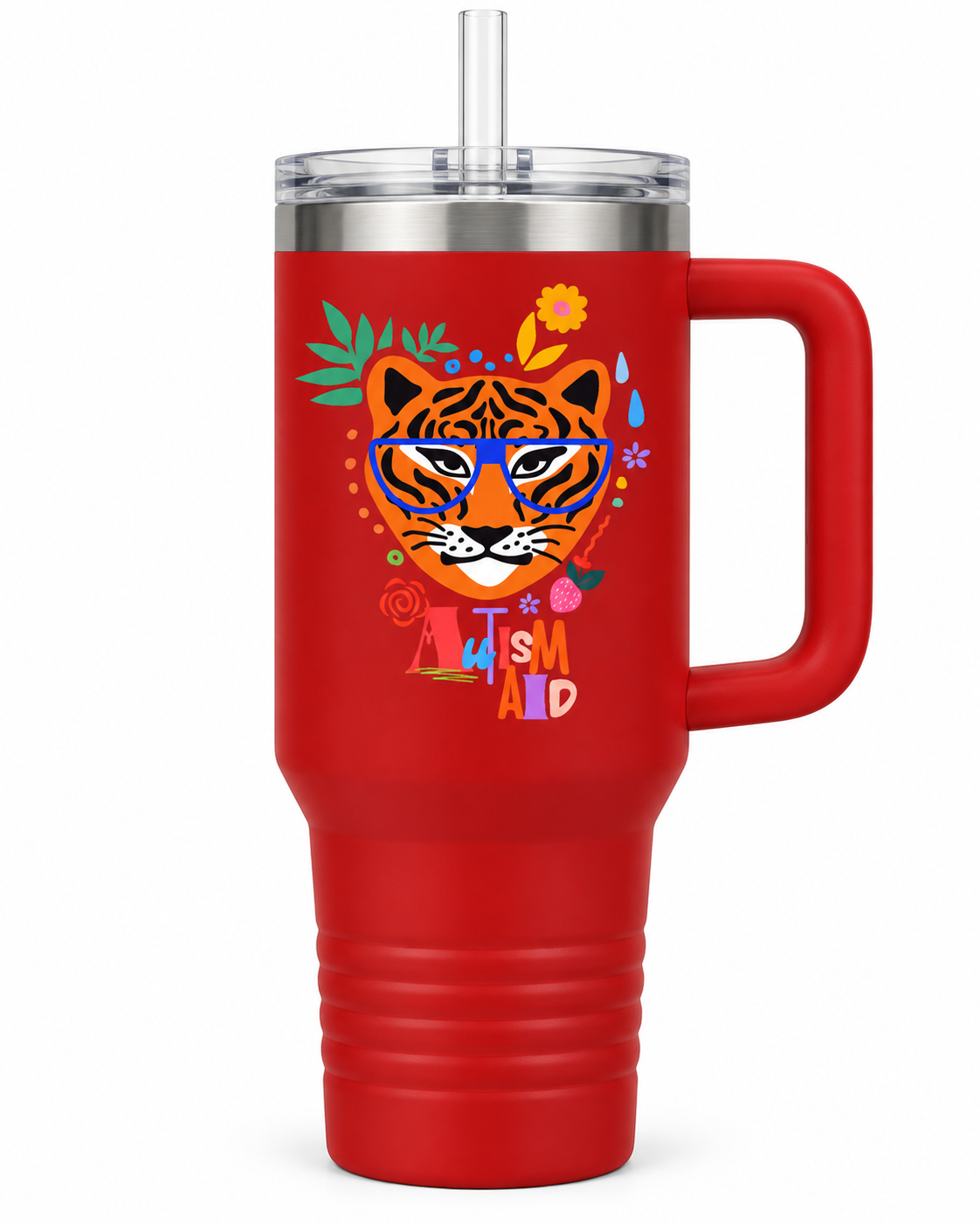 “Autism Aid” — Autism Support 40oz Insulated Travel Mug