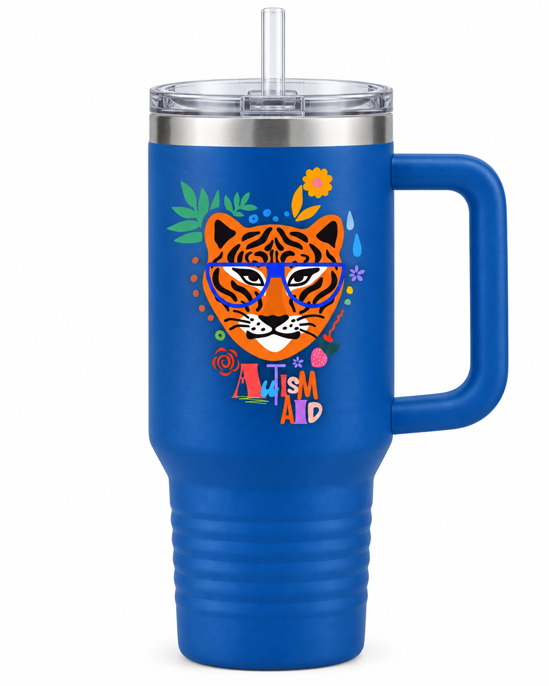 “Autism Aid” — Autism Support 40oz Insulated Travel Mug