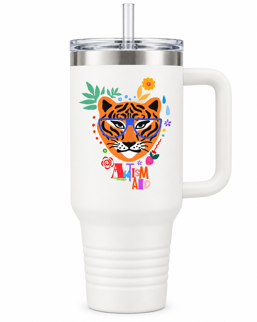 “Autism Aid” — Autism Support 40oz Insulated Travel Mug