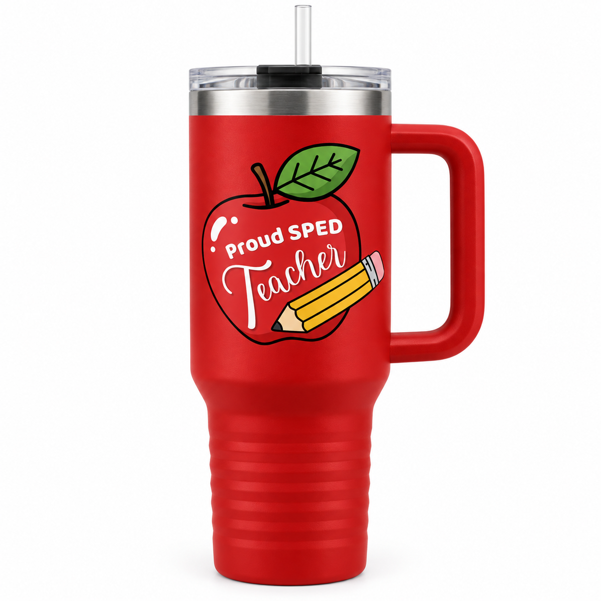 “Proud SPED Teacher” — Autism Support 40oz Insulated Travel Mug